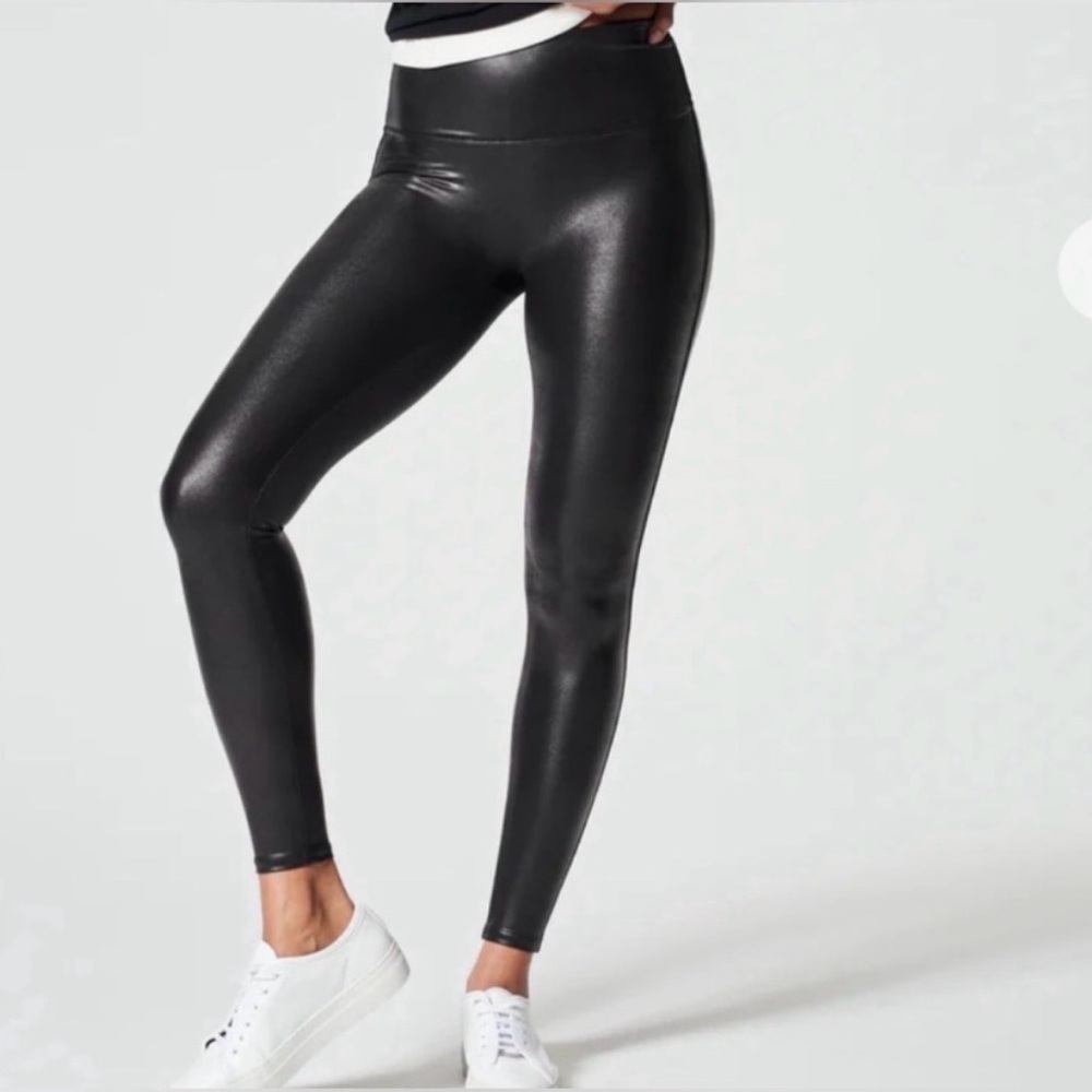 SPANX Glossy Black Leggings